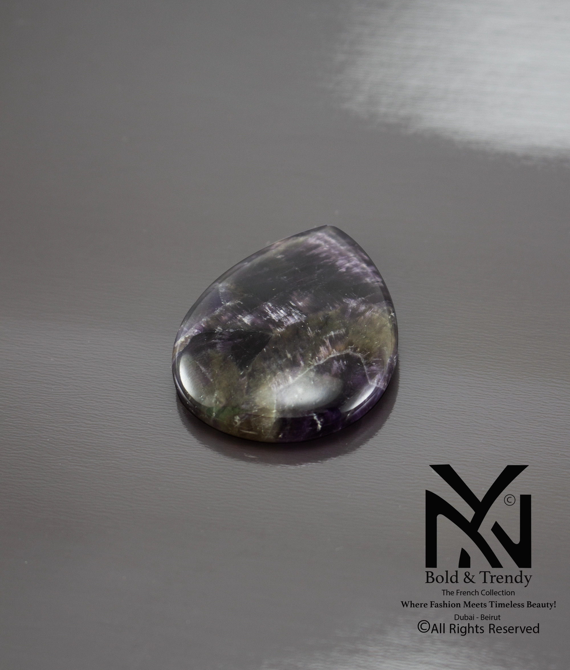 Amethyst Oval Power Stone 1